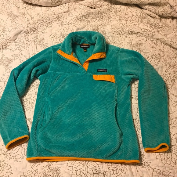 Patagonia XS Pullover Turquoise - Picture 3 of 8